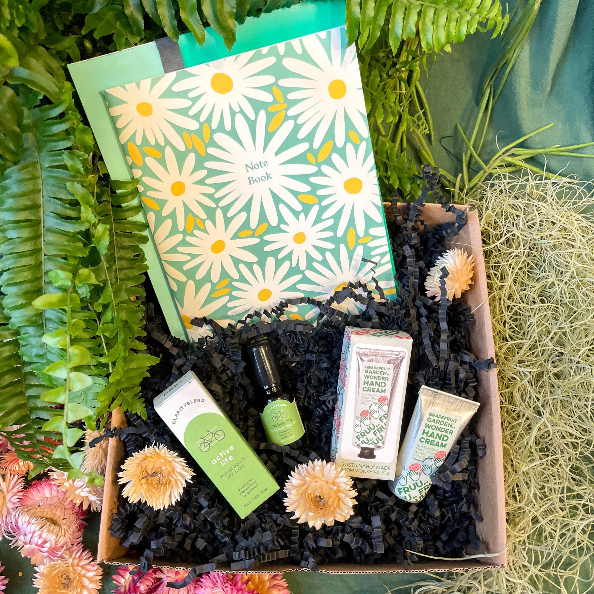 The Note Book, Wonky Fruit Hand Cream & Aromatherapy Pulse Point Roll On Gift Set - Image 3