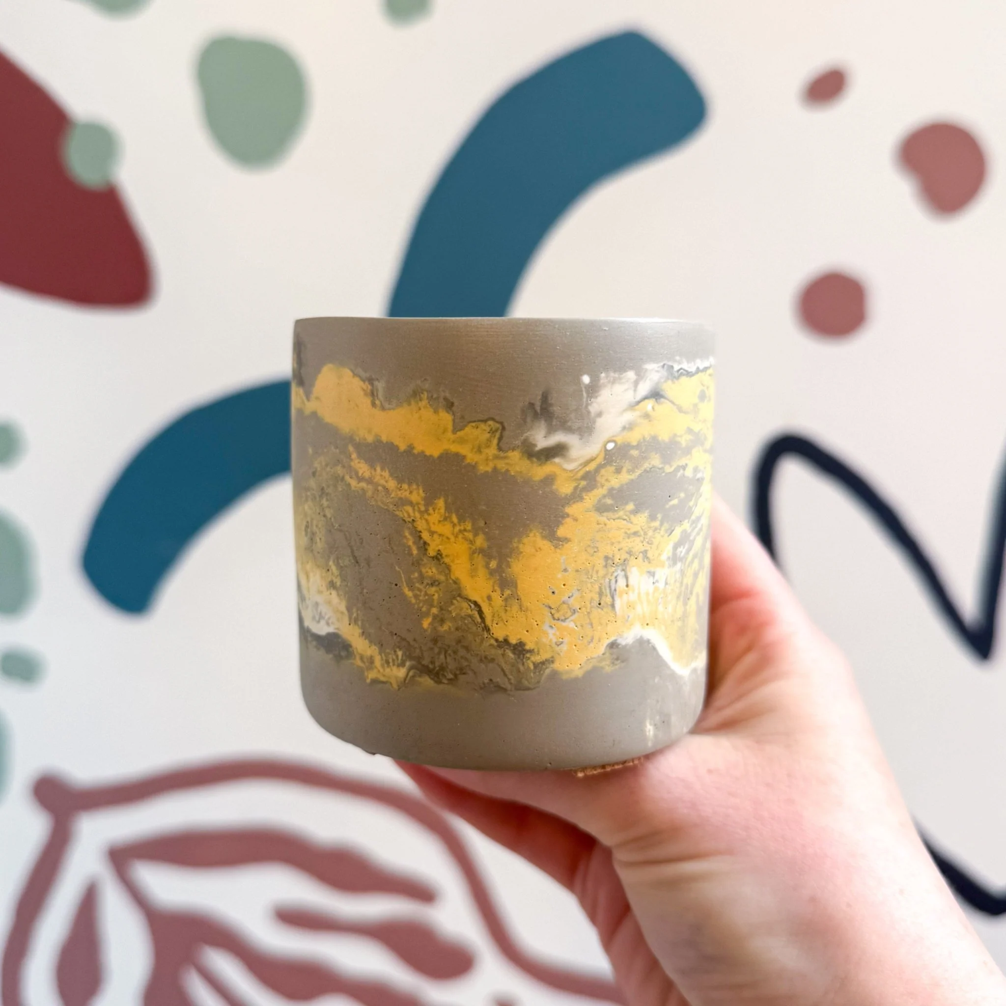 The Yellow-Footed Tortoise Jesmonite Mini Pot [Beneath the Canopy RHS Collab]