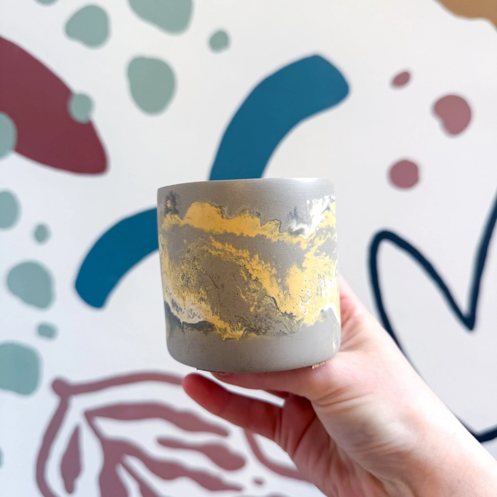 The Yellow-Footed Tortoise Jesmonite Mini Pot [Beneath the Canopy RHS Collab] - Image 3