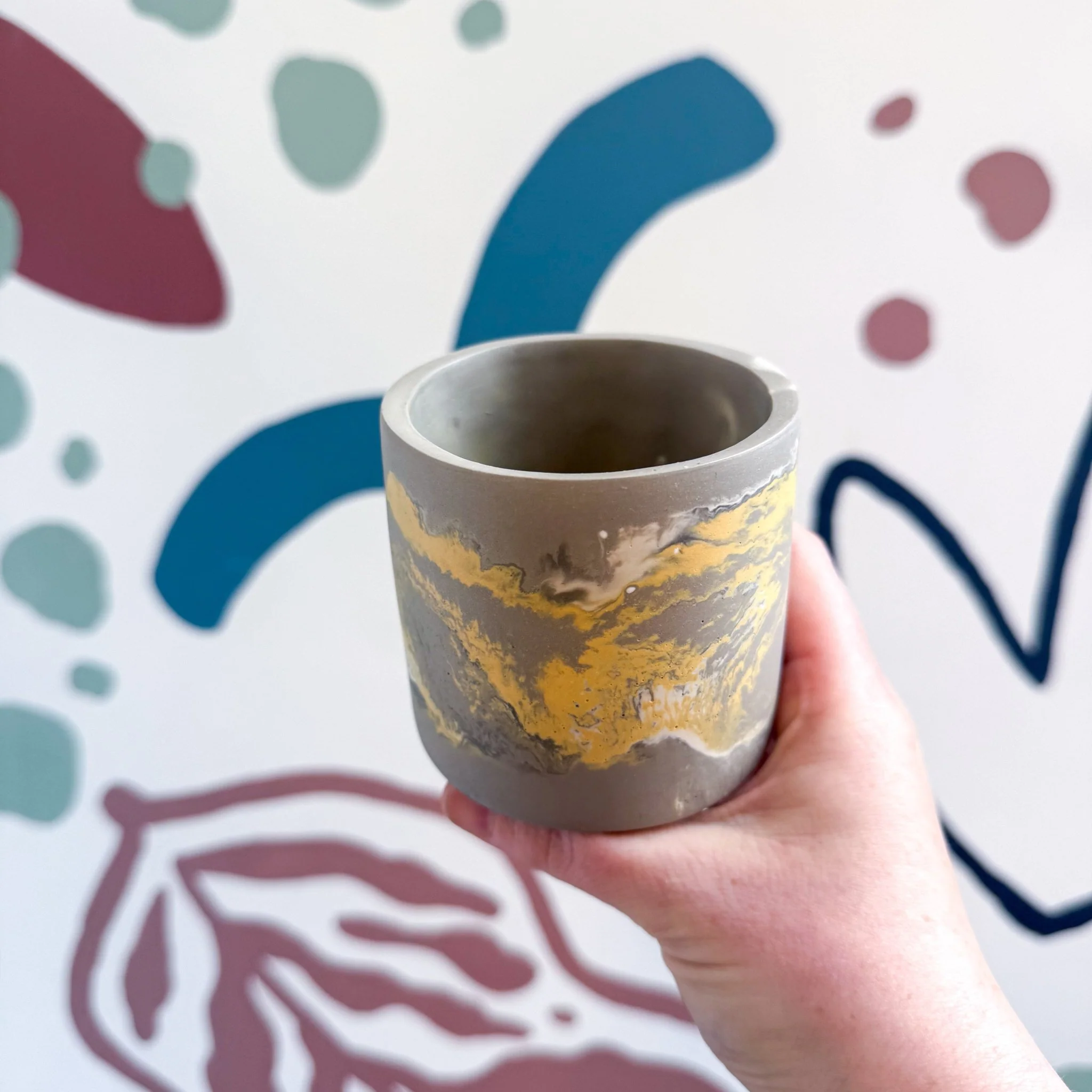 The Yellow-Footed Tortoise Jesmonite Mini Pot [Beneath the Canopy RHS Collab] - Image 7