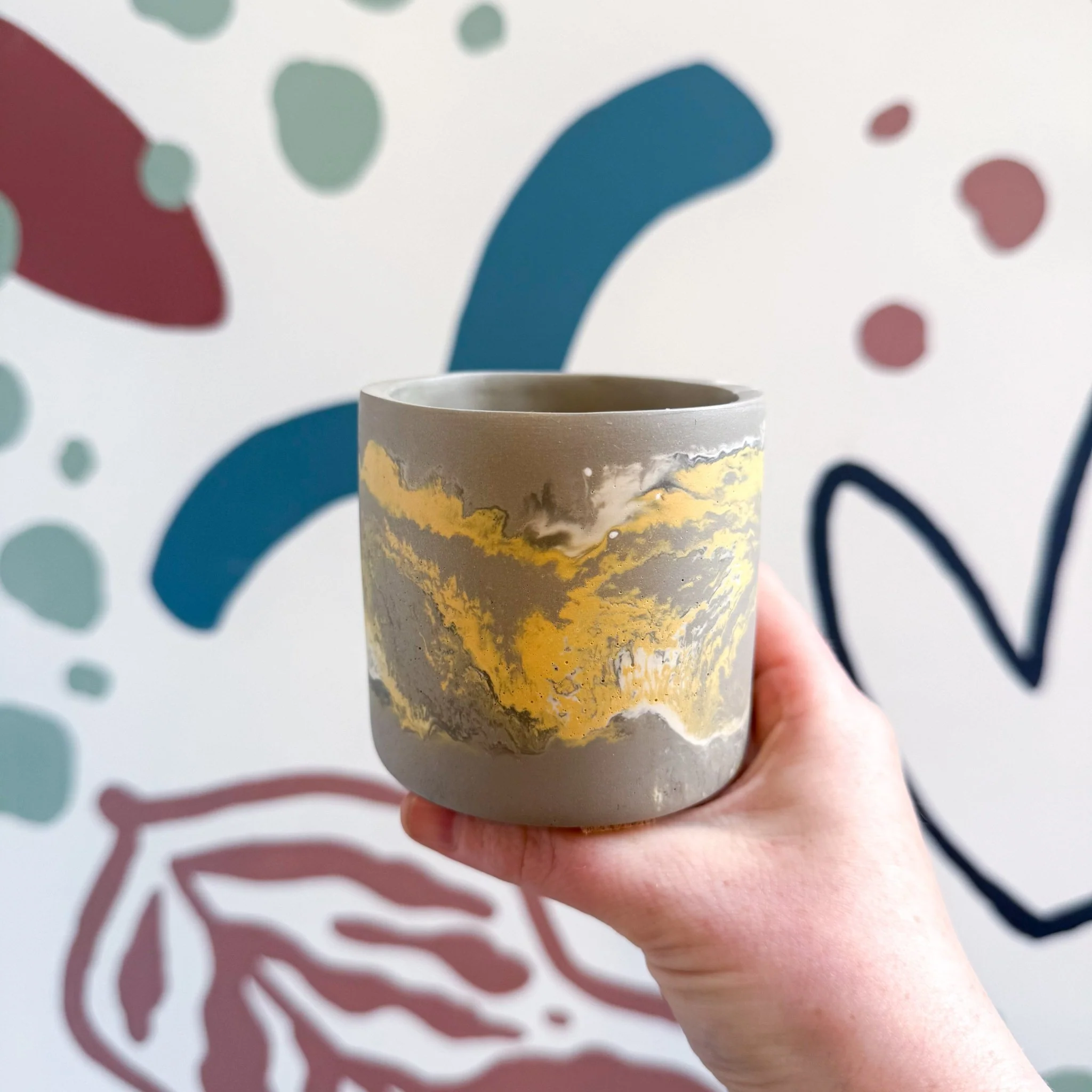 The Yellow-Footed Tortoise Jesmonite Mini Pot [Beneath the Canopy RHS Collab] - Image 8