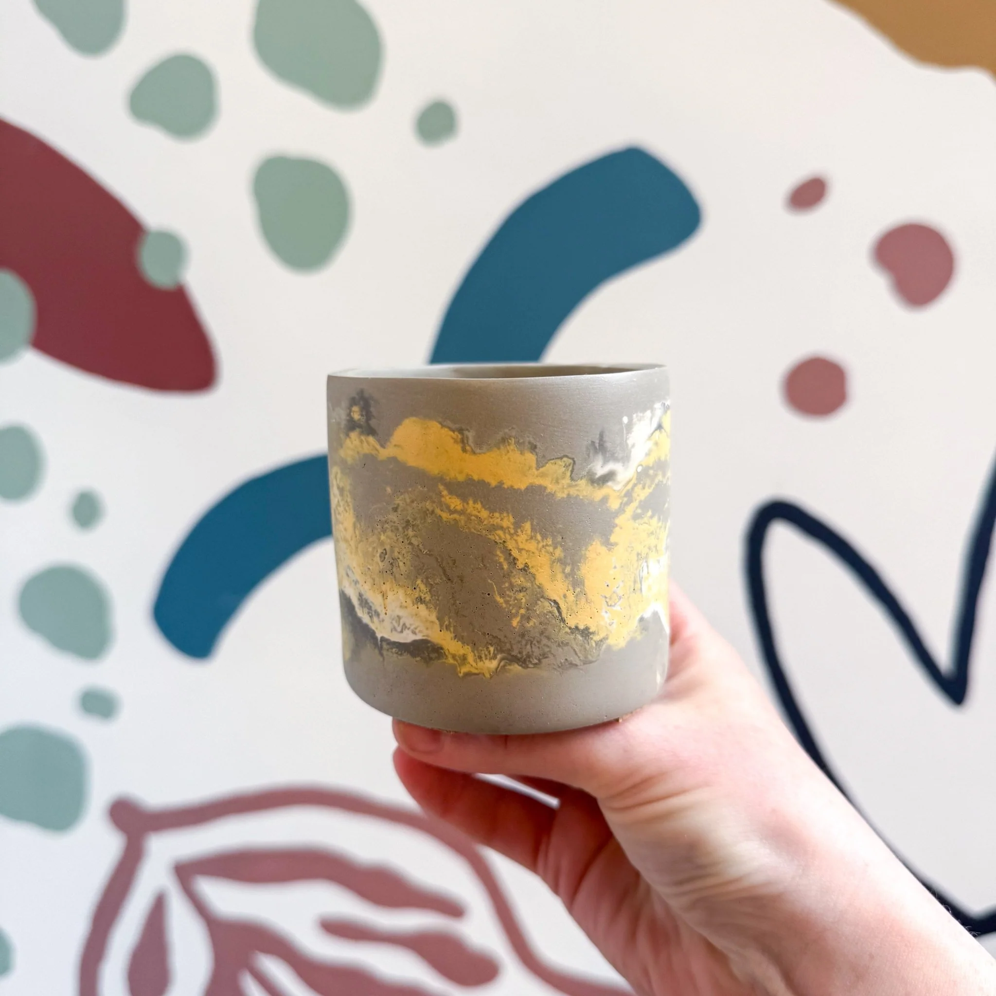 The Yellow-Footed Tortoise Jesmonite Mini Pot [Beneath the Canopy RHS Collab] - Image 9