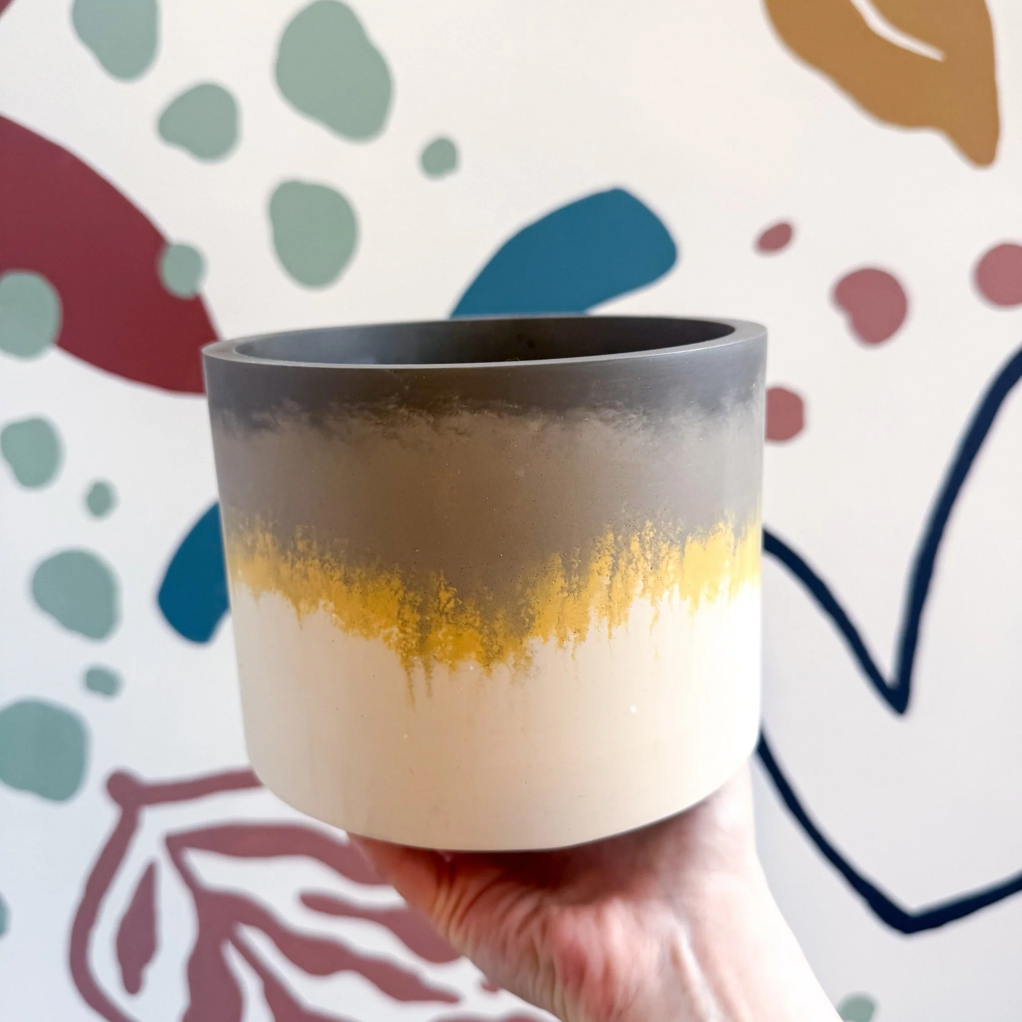 The Yellow-Footed Tortoise Jesmonite Pot [Beneath the Canopy RHS Collab] - Image 3