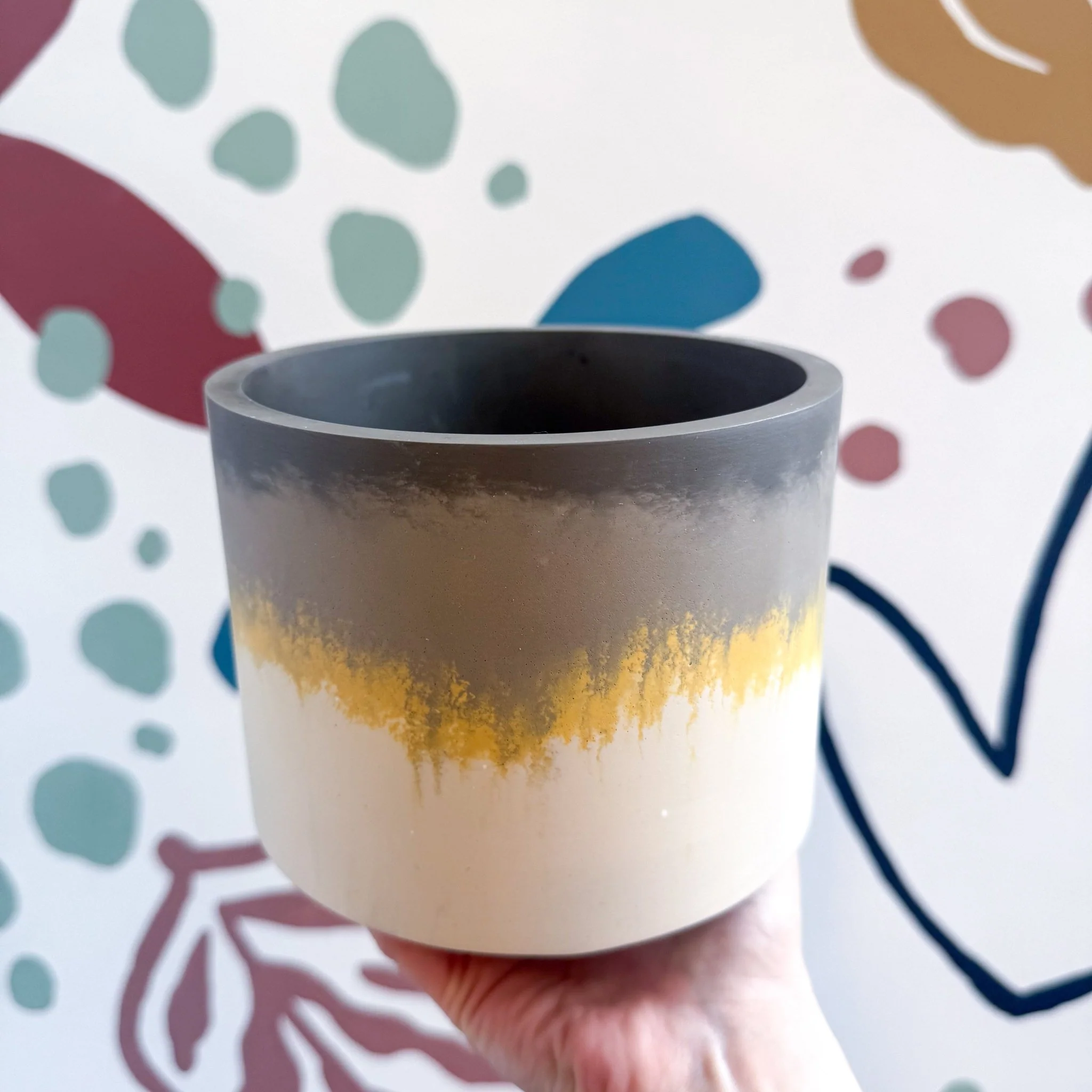 The Yellow-Footed Tortoise Jesmonite Pot [Beneath the Canopy RHS Collab] - Image 6