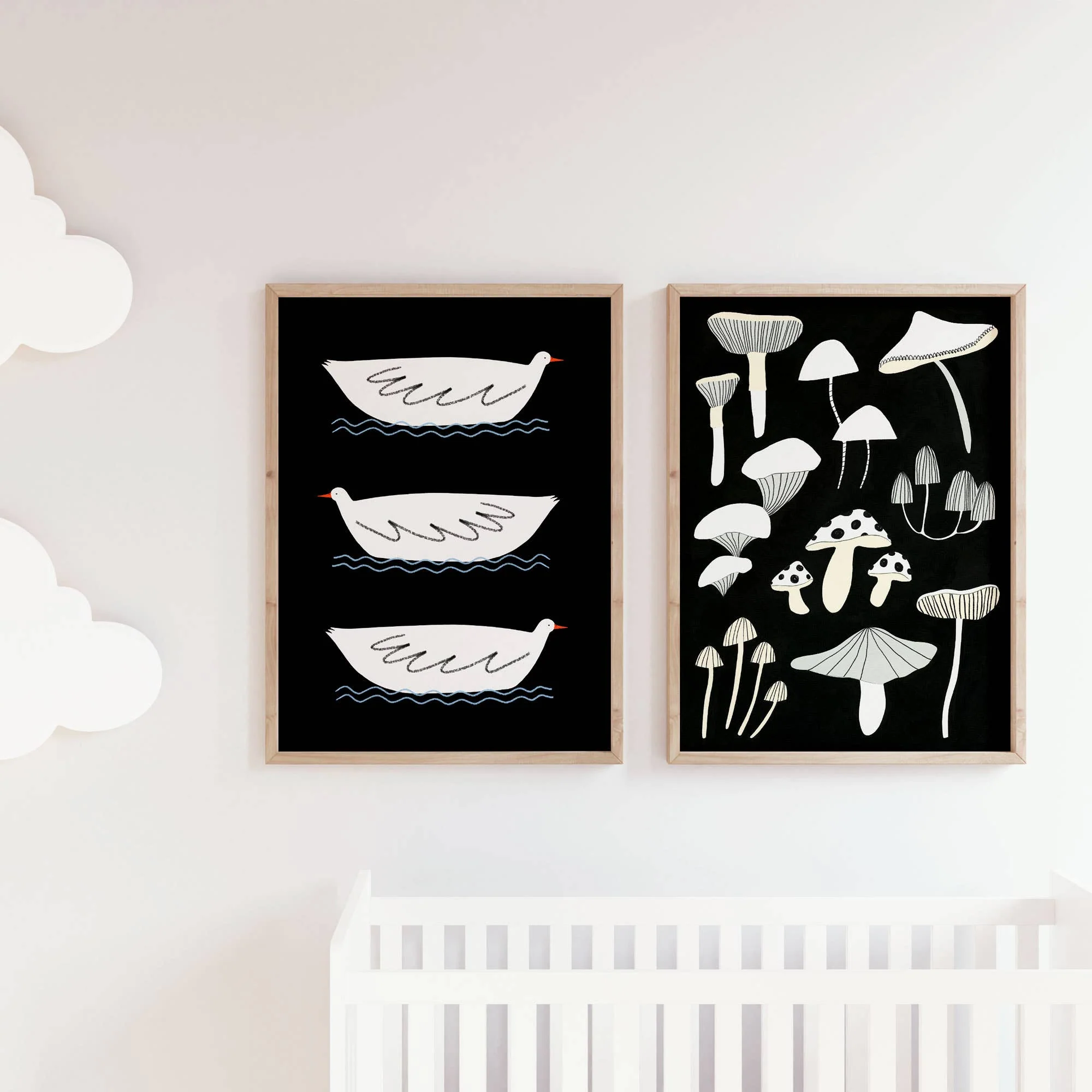 Three Little Ducks Art Print | Nursery Wall Art | Children's - Image 3