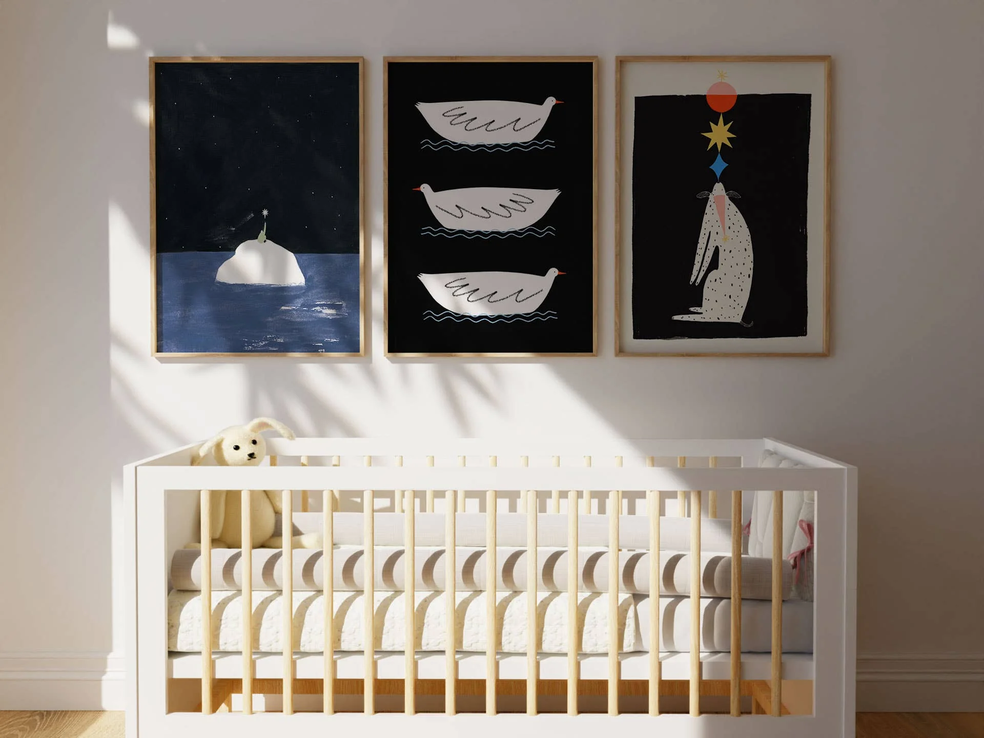 Three Little Ducks Art Print | Nursery Wall Art | Children's - Image 4