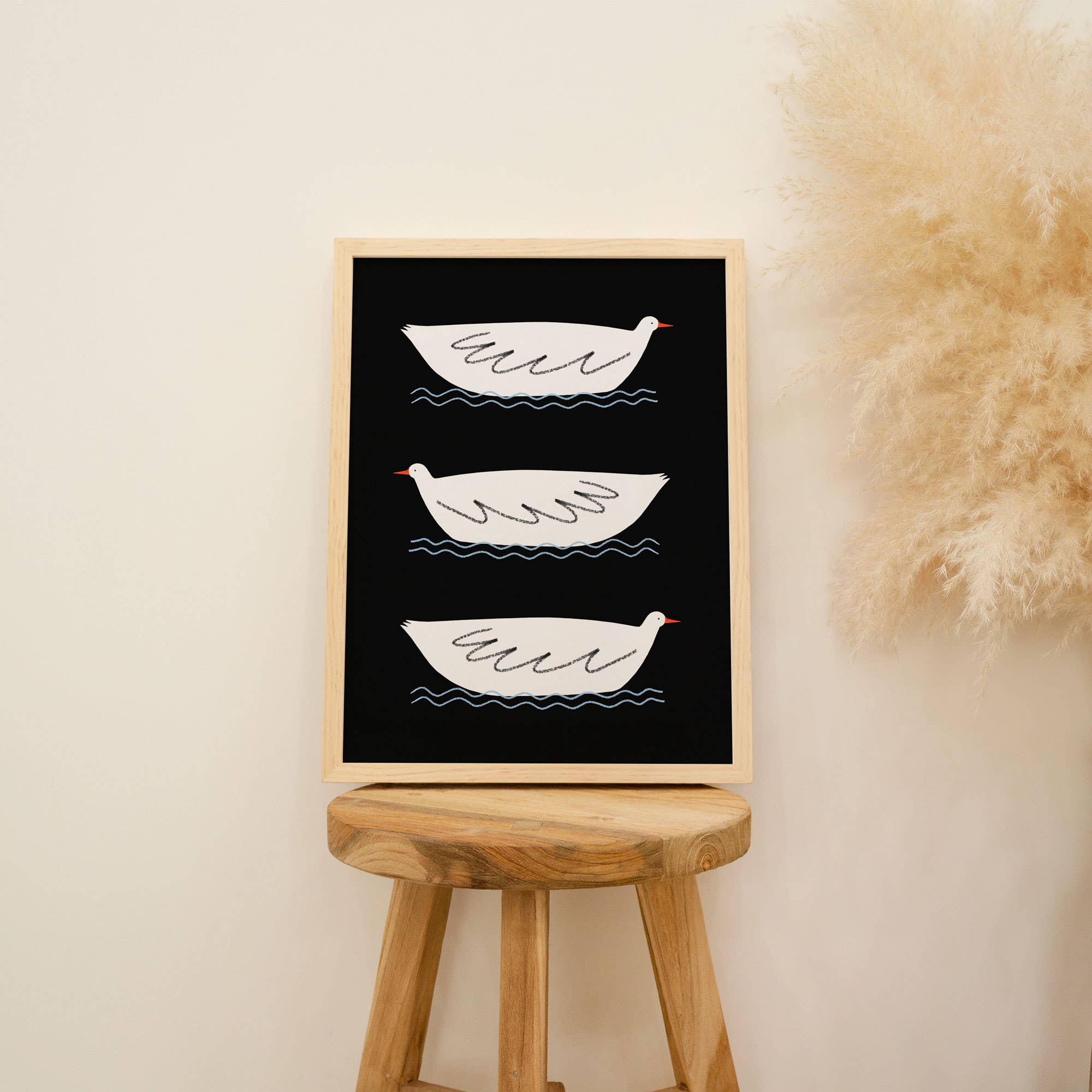 Three Little Ducks Art Print | Nursery Wall Art | Children's - Image 6
