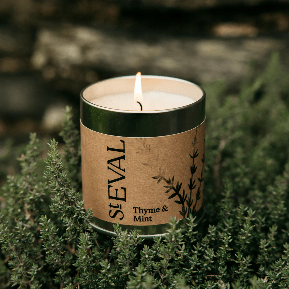 Thyme & Mint Scented Tin Candle - Image 2