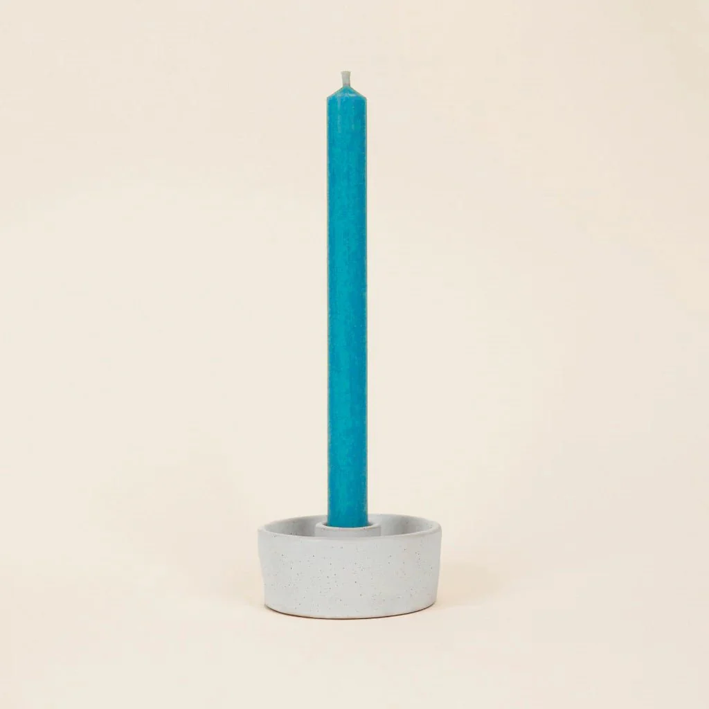 Tidepool Blue - St Eval Church Dinner Candle - Image 2