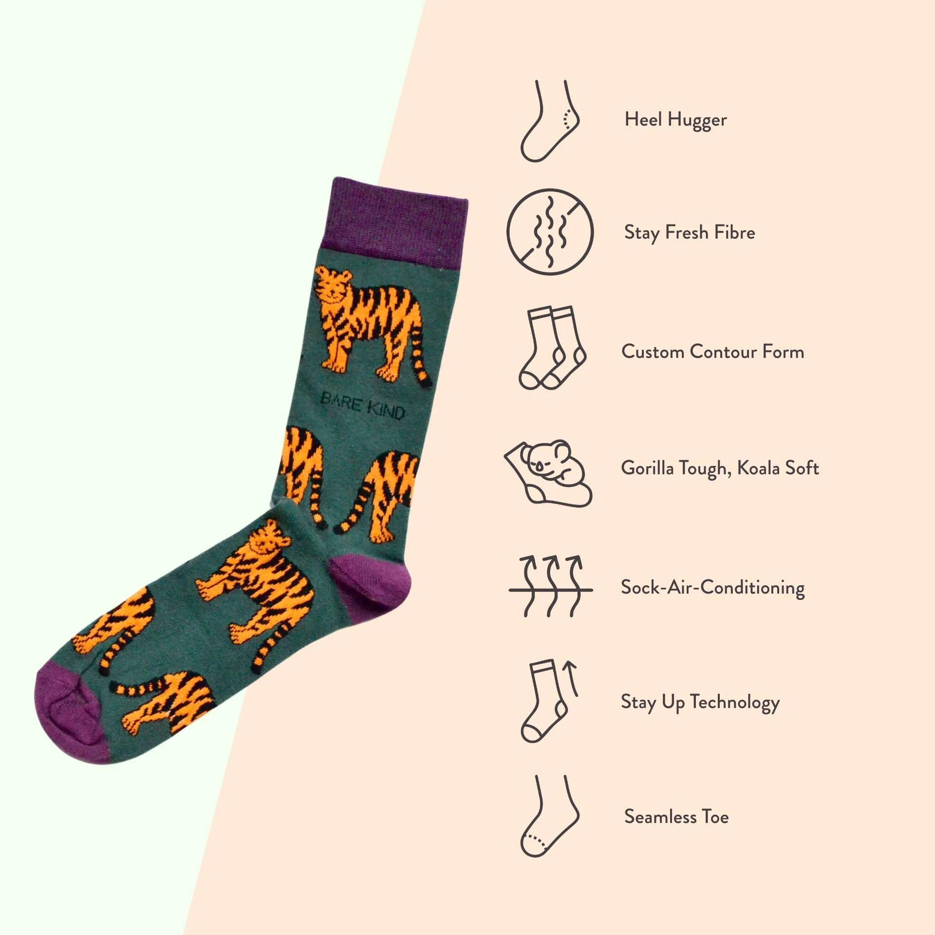 Tiger Bamboo Socks - Image 7