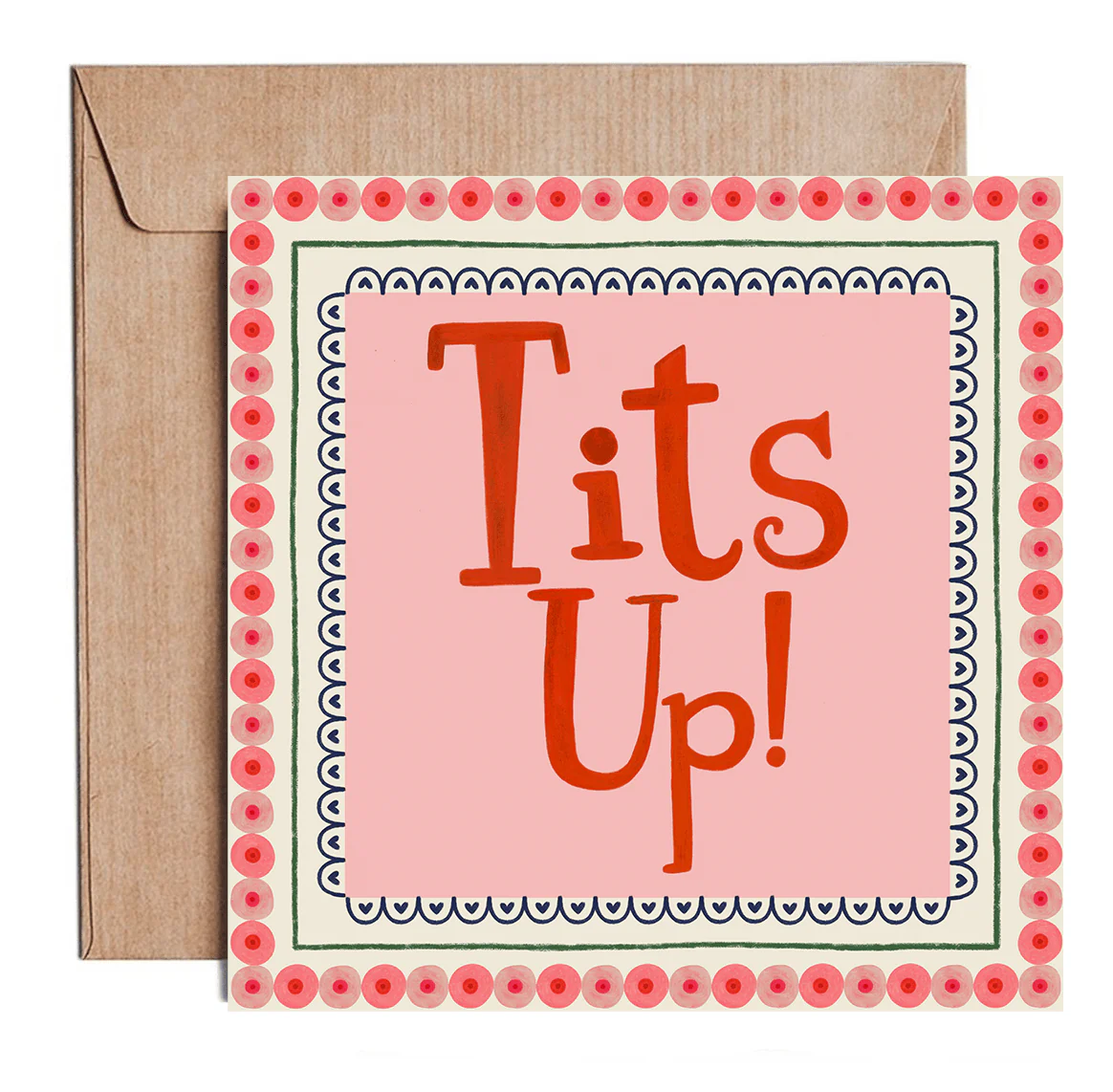 TITS UP! Greetings Card