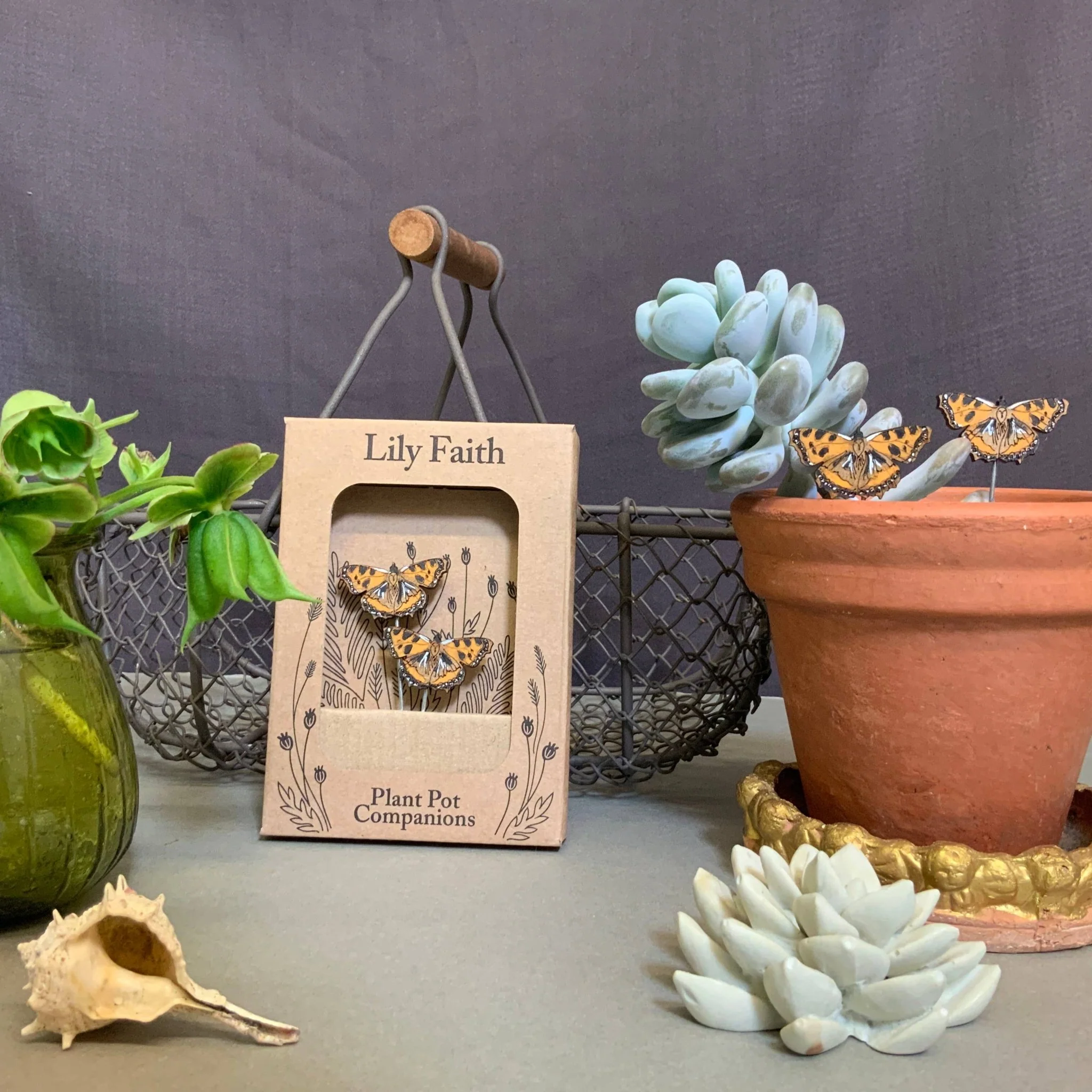 Tortoiseshell Butterfly Plant Pot Companions - Image 3