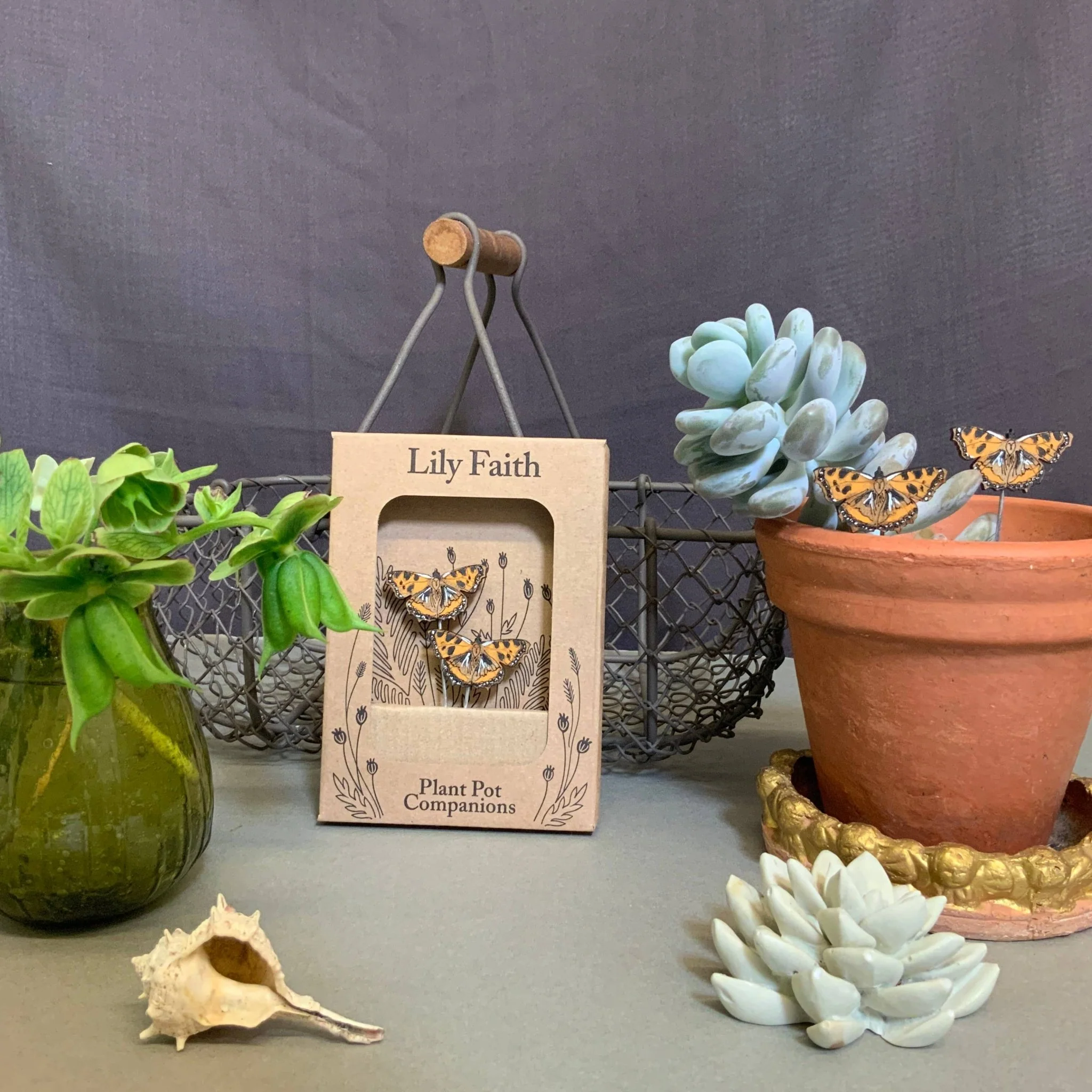 Tortoiseshell Butterfly Plant Pot Companions - Image 5