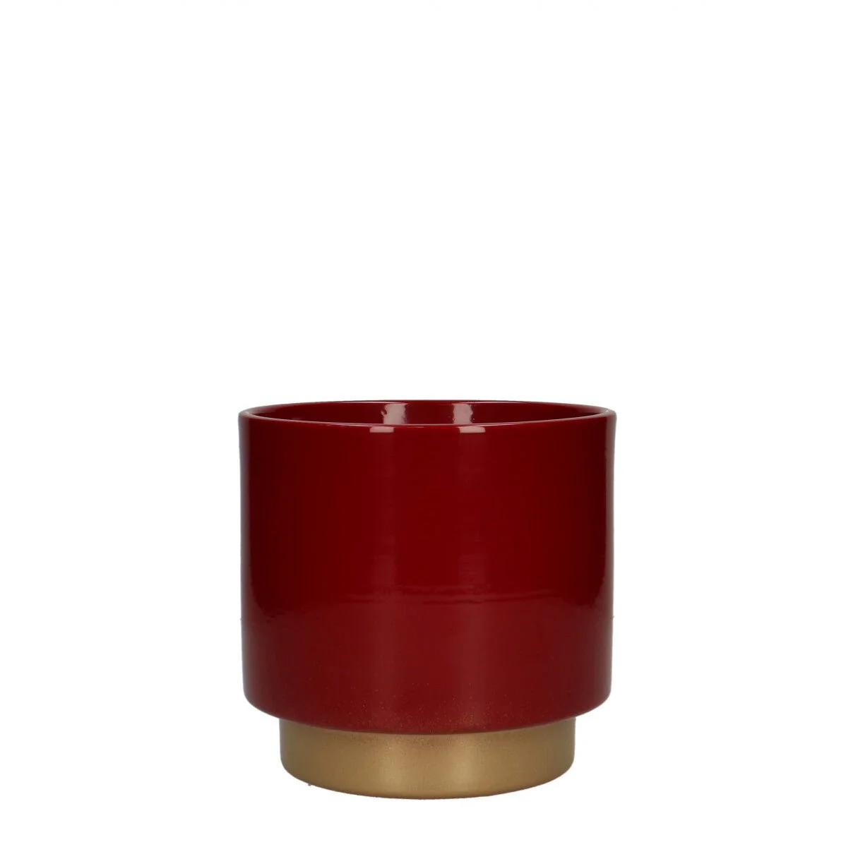 Varedo Ceramic Planter – Deep Red