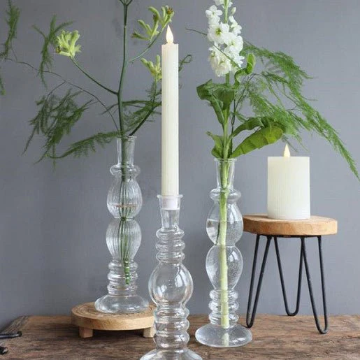 Venice & Florence Glass Candle Holder / Flower Vase