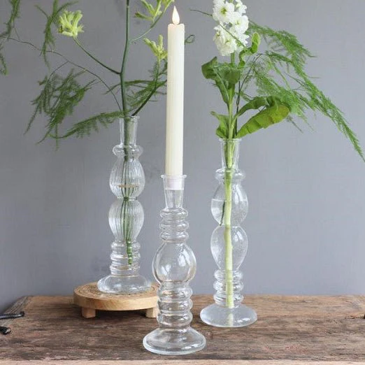 Venice & Florence Glass Candle Holder / Flower Vase - Image 4