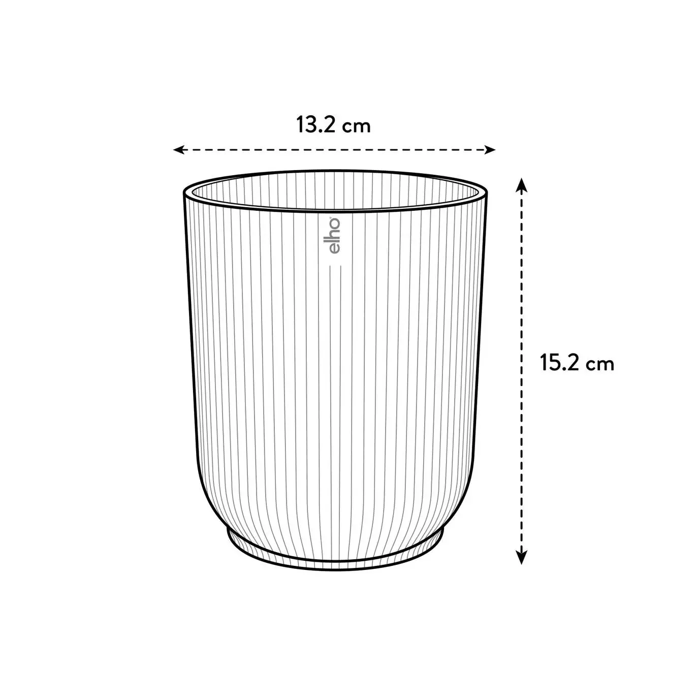 Vibes Fold Orchid High Pot - Transparent - Image 4