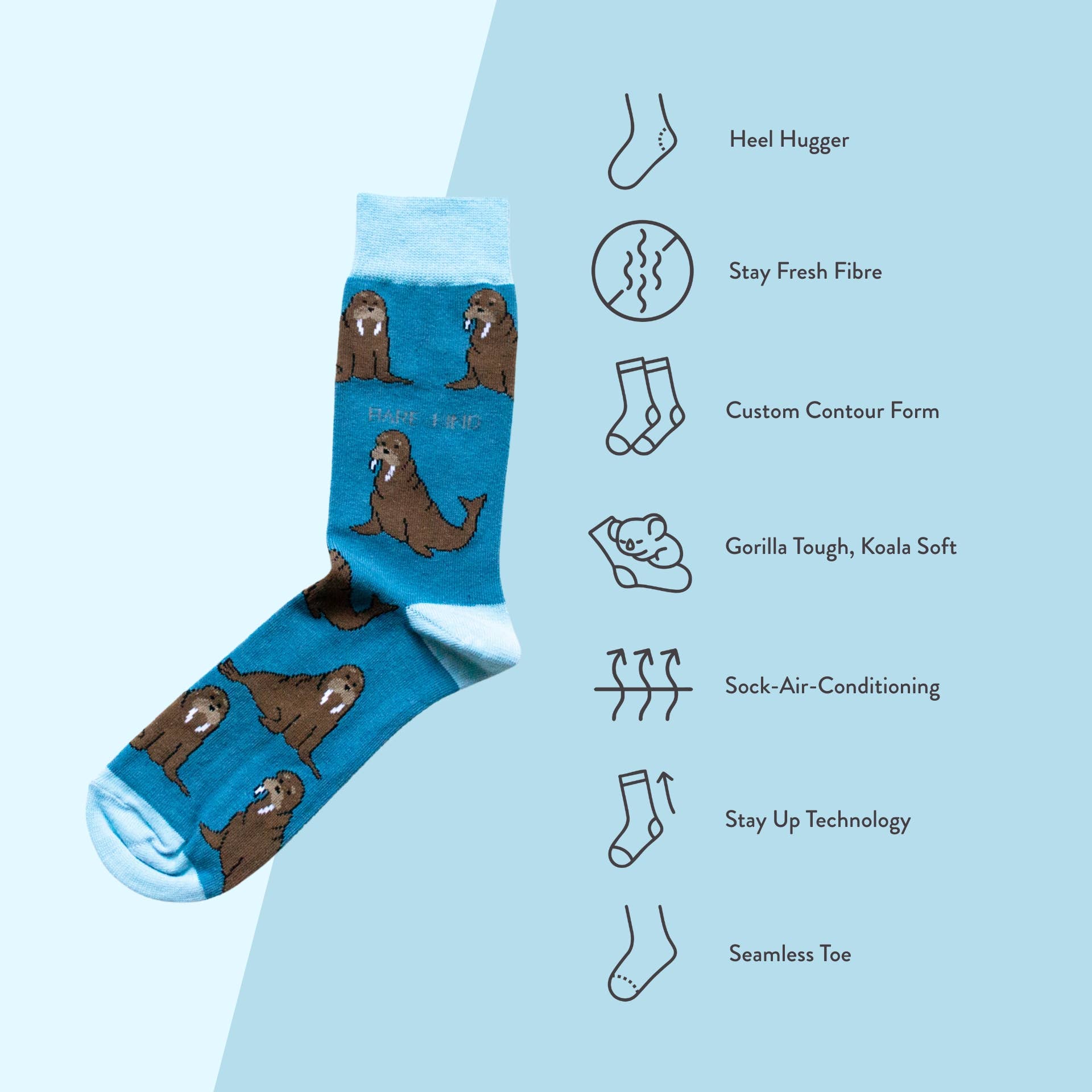 Walrus Bamboo Socks - Image 7