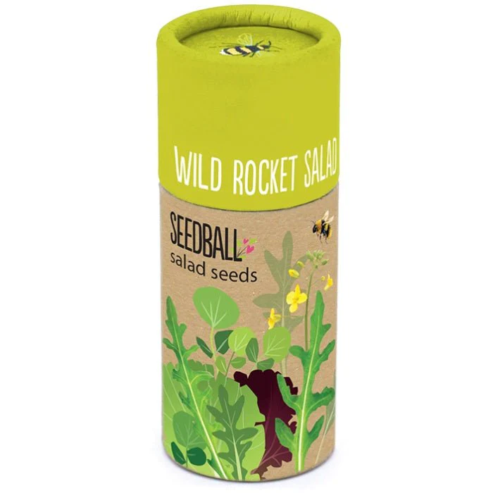 Wild Rocket Salad Herb Garden Seedball Tubes