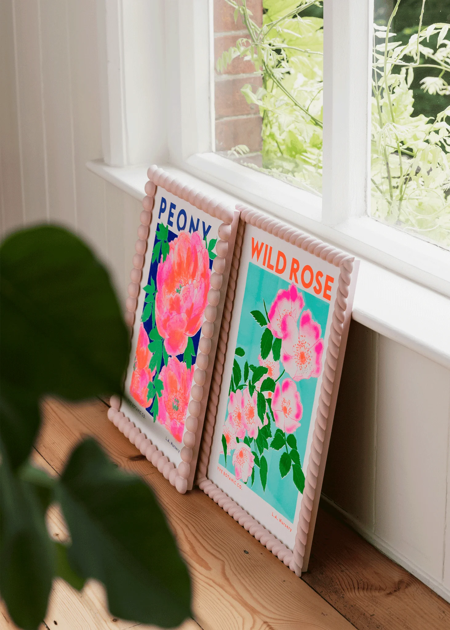 Wild Rose Flower Risograph Print - Image 3