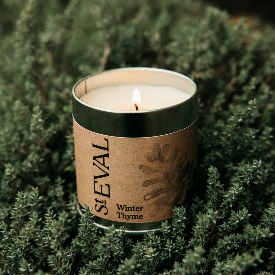 Winter Thyme Scented Tin Candle - Image 2