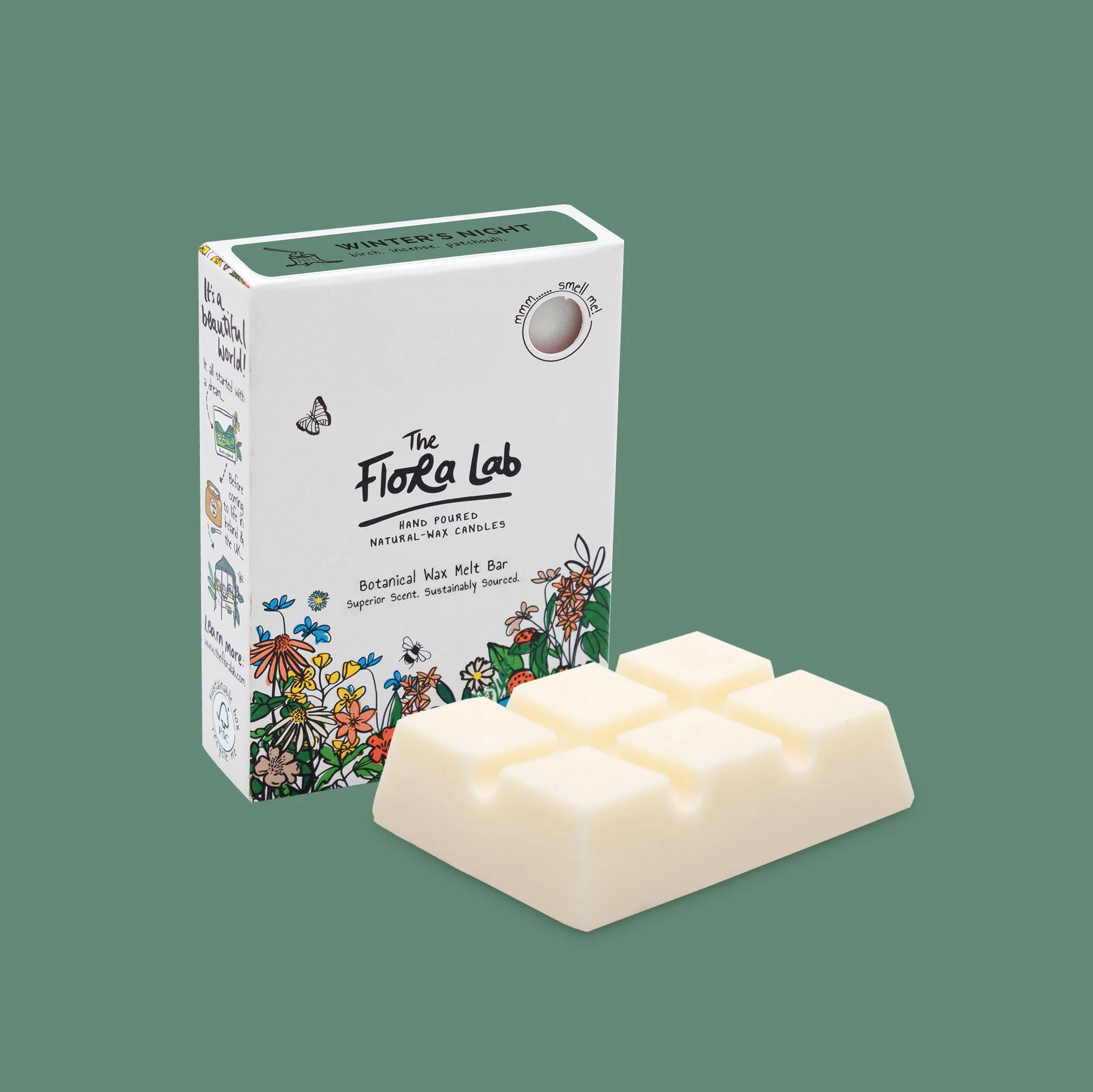 Winter's Night Wax Melt Bar | Birch. Incense. Patchouli