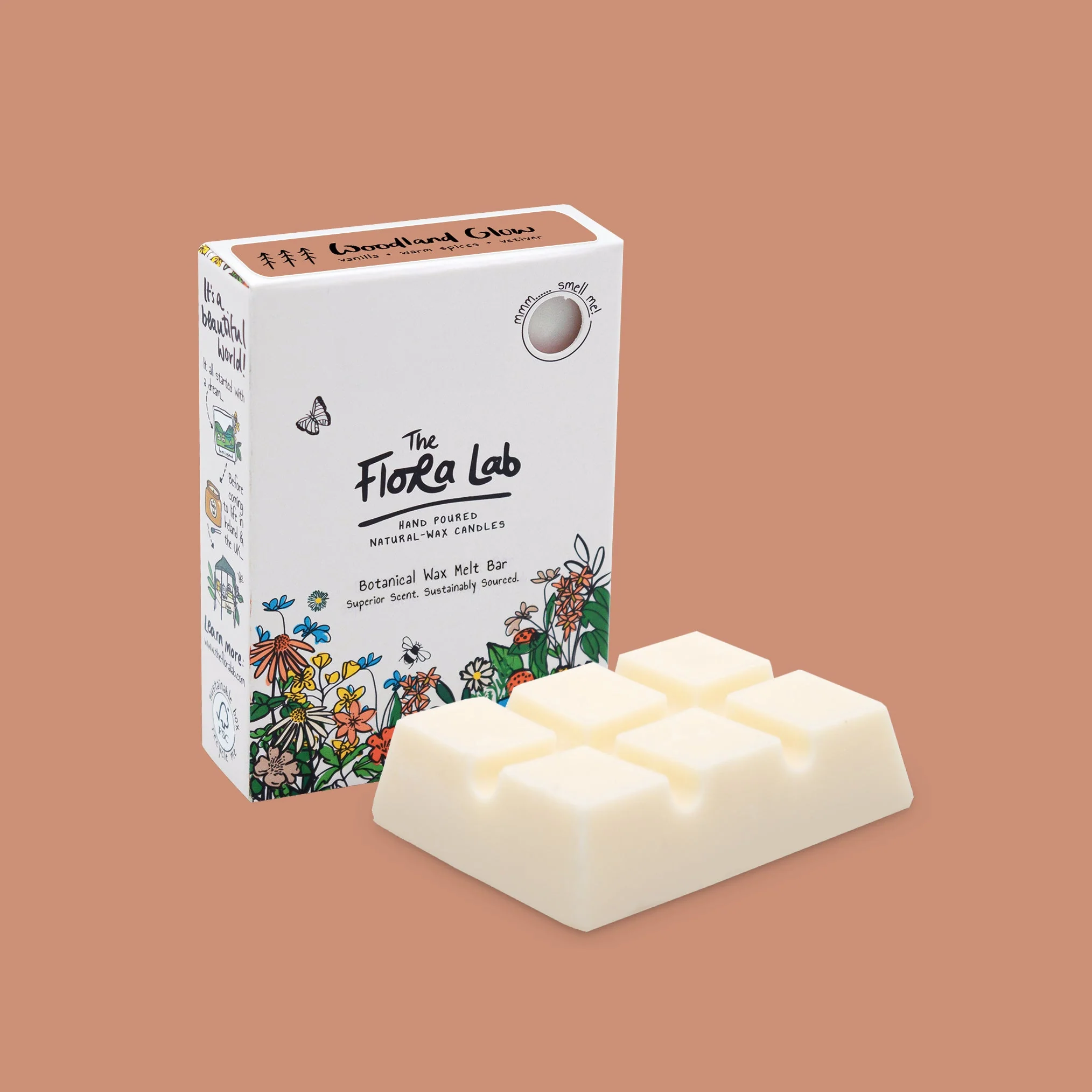 Woodland Glow Wax Melt Bar | Vanilla. Warm Spices. Vetiver