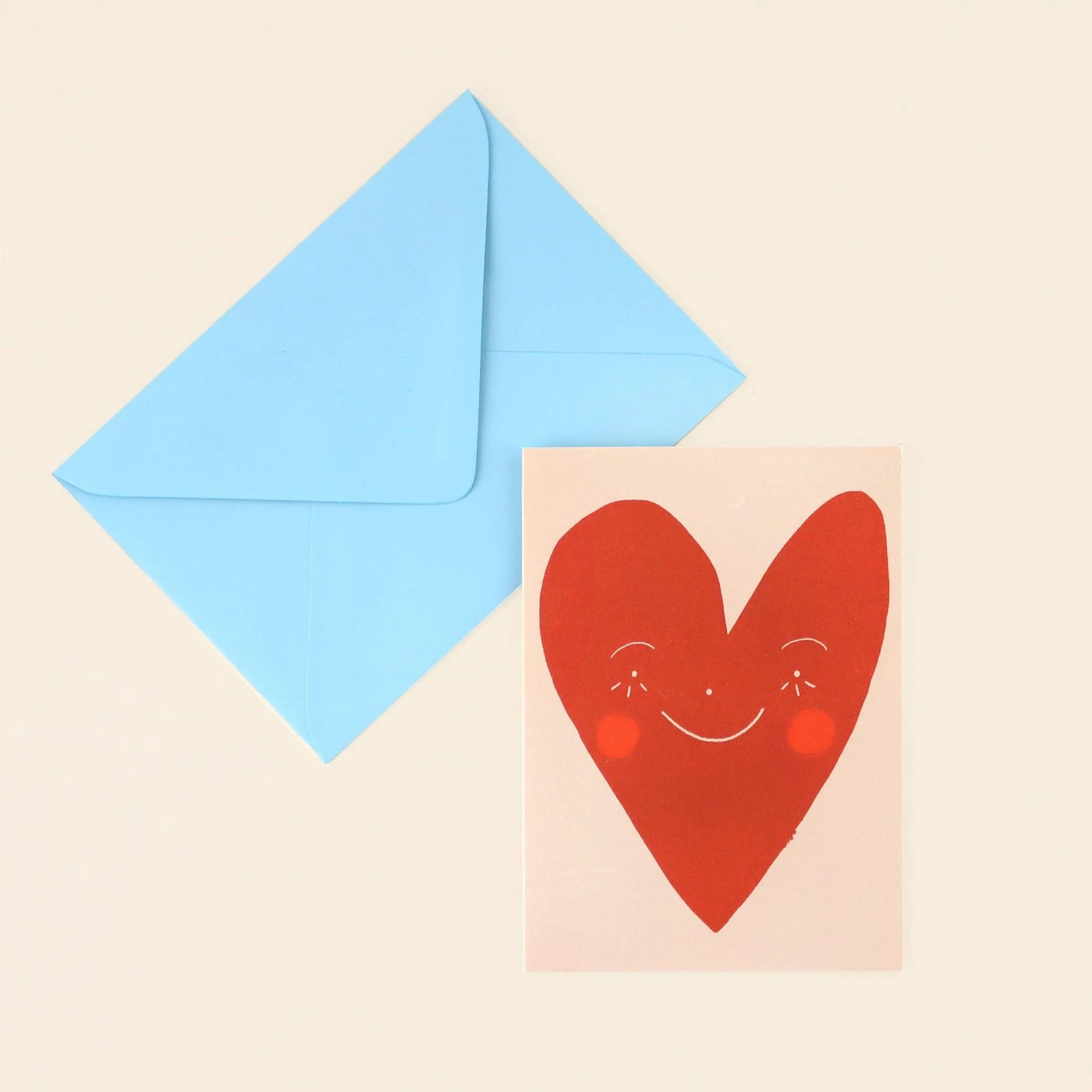 Wonky Heart Love Greetings Card | Anniversary | Valentine's Day - Image 2