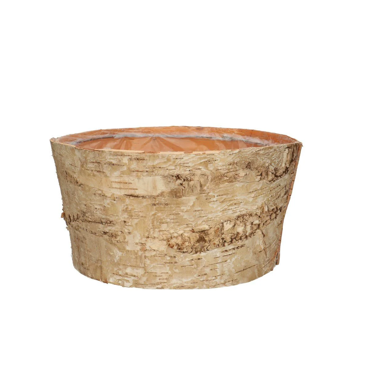 Wood Birch Bark Bowl Planter Hire – Various Sizes