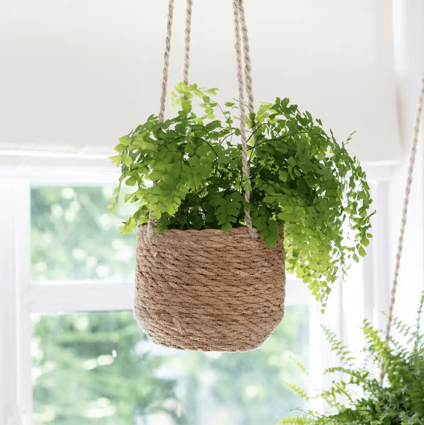 Woven Hanging Plant Pot – Natural Jute & Seagrass - Image 3